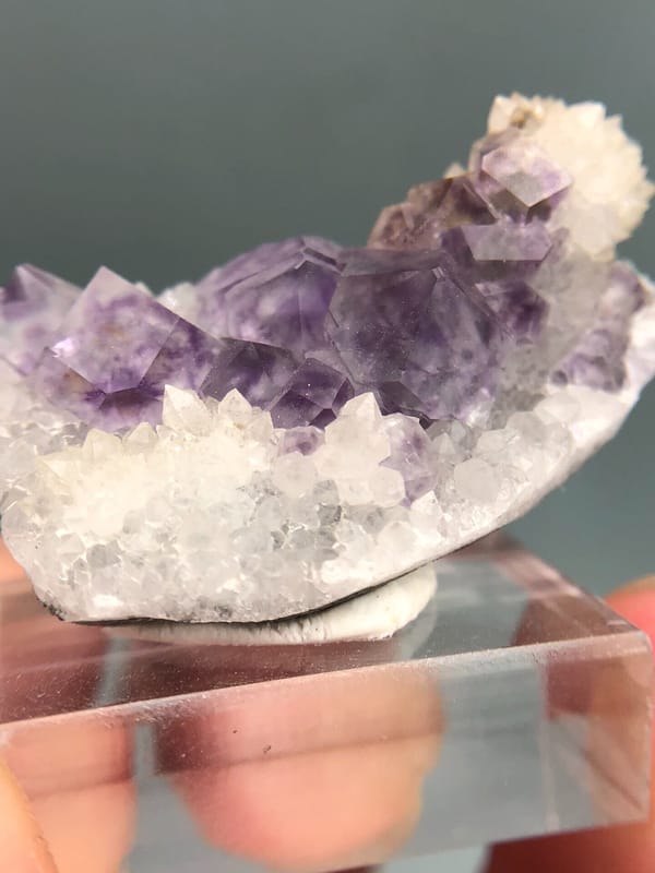 Fluorite from Fujian, China, individual mineral specimen view 2
