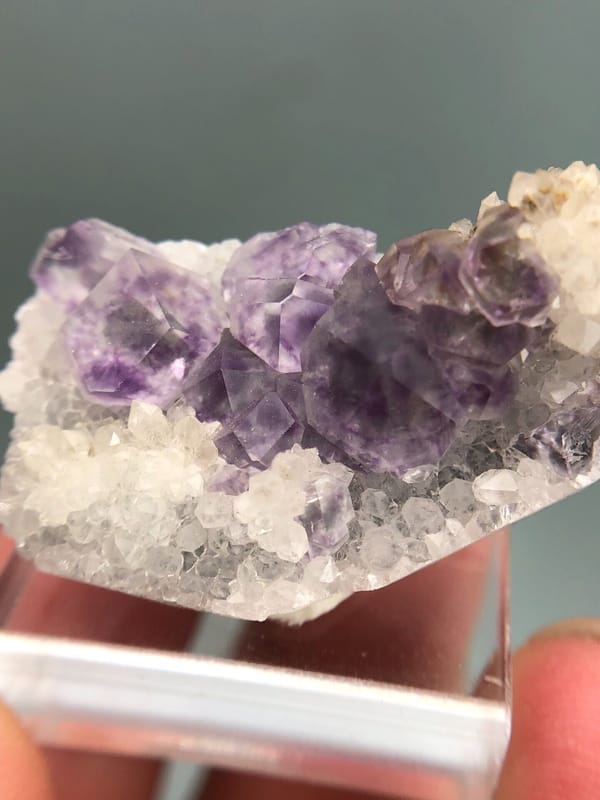 Fluorite from Fujian, China, individual mineral specimen view 3