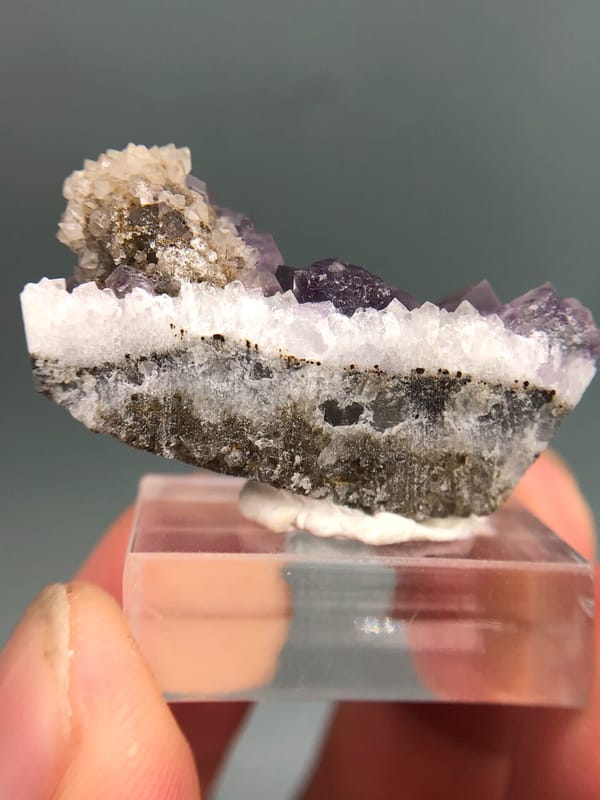 Fluorite from Fujian, China, individual mineral specimen view 7