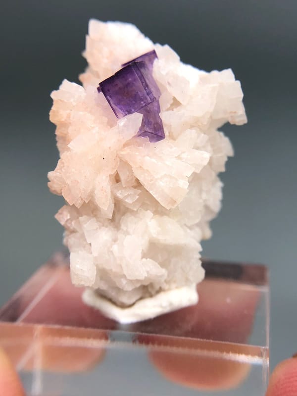 Fluorite from Xinjiang, China, individual mineral specimen view 2