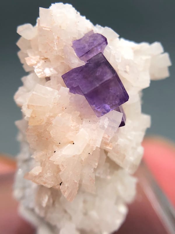 Fluorite from Xinjiang, China, individual mineral specimen view 3