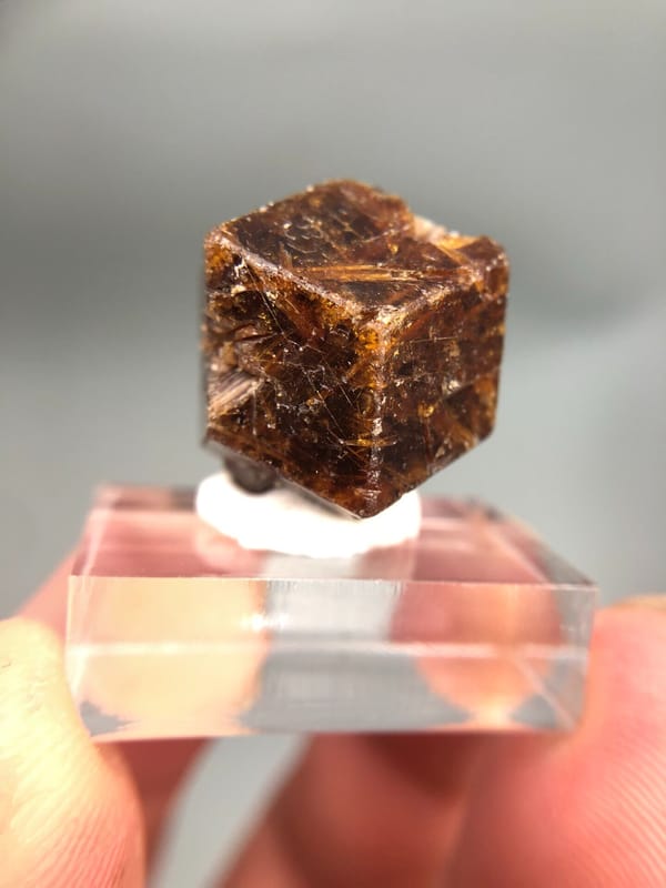 Grossular from Myanmar, individual mineral specimen view 1
