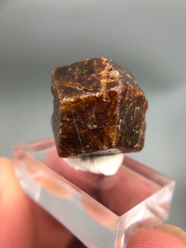 Grossular from Myanmar, individual mineral specimen view 3