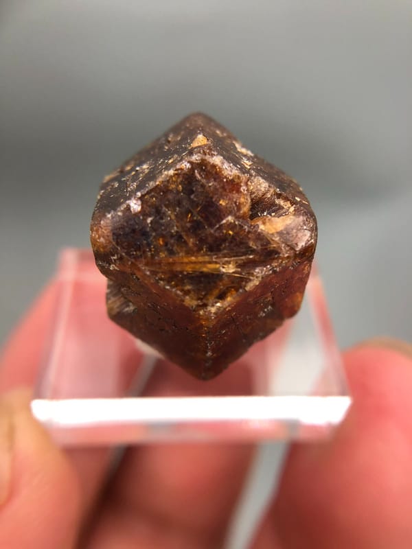 Grossular from Myanmar, individual mineral specimen view 4