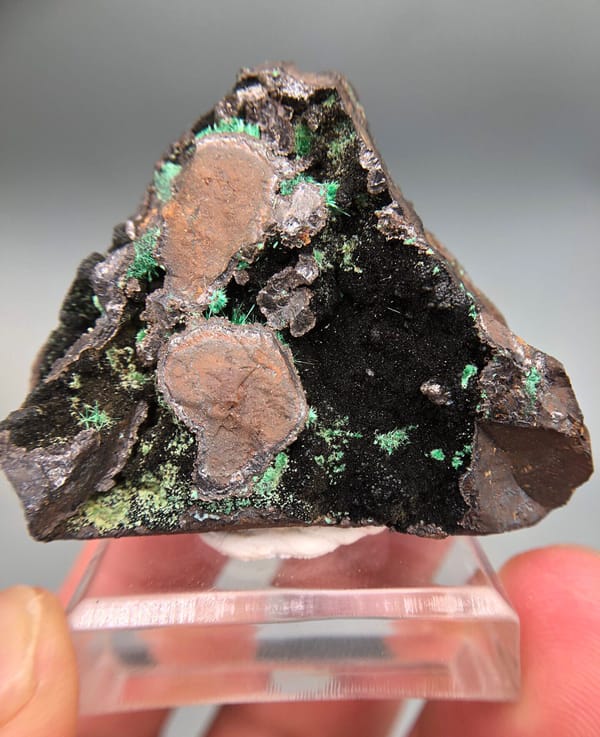 Atacamite from Anhui, China, individual mineral specimen view 1
