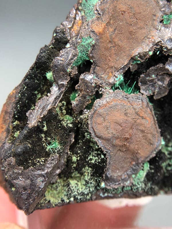 Atacamite from Anhui, China, individual mineral specimen view 3