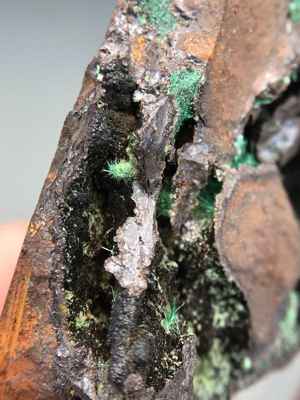 Atacamite from Anhui, China, individual mineral specimen view 4
