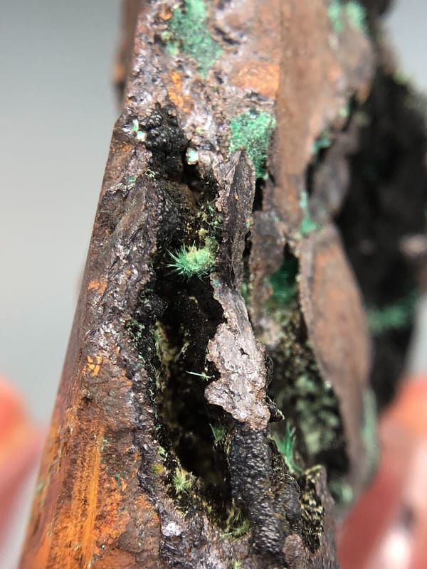 Atacamite from Anhui, China, individual mineral specimen view 5