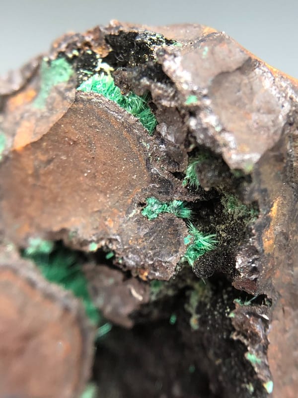 Atacamite from Anhui, China, individual mineral specimen view 6