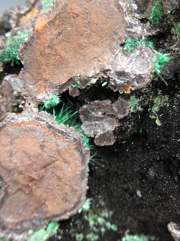 Atacamite from Anhui, China, individual mineral specimen view 7