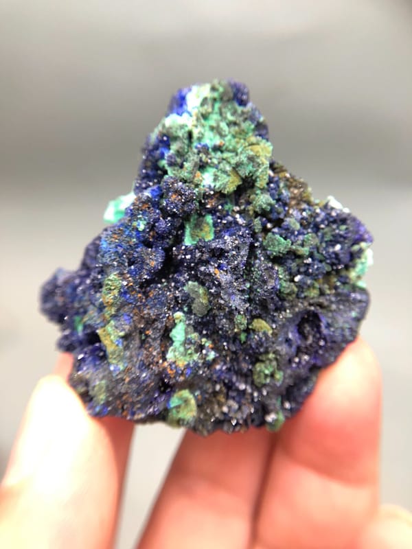 Azurite from Anhui, China, individual mineral specimen view 7
