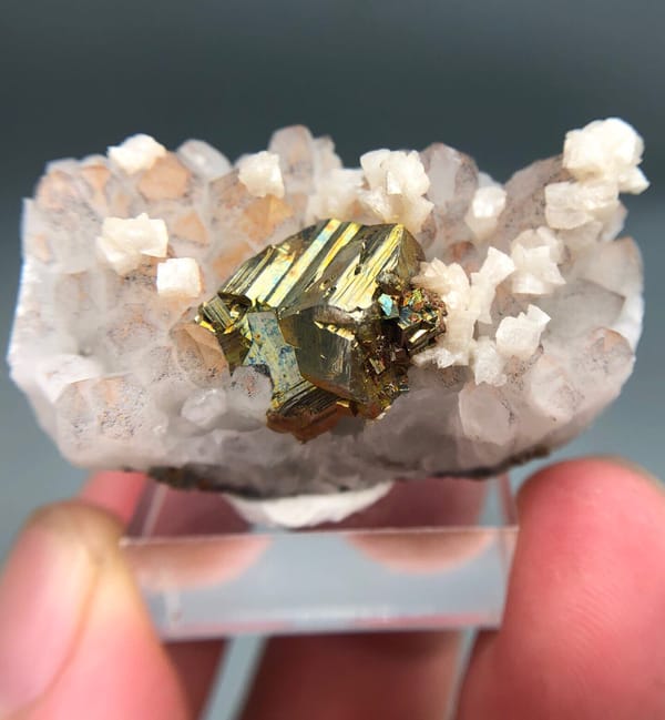 Pyrite from Jiangxi, China, individual mineral specimen view 1