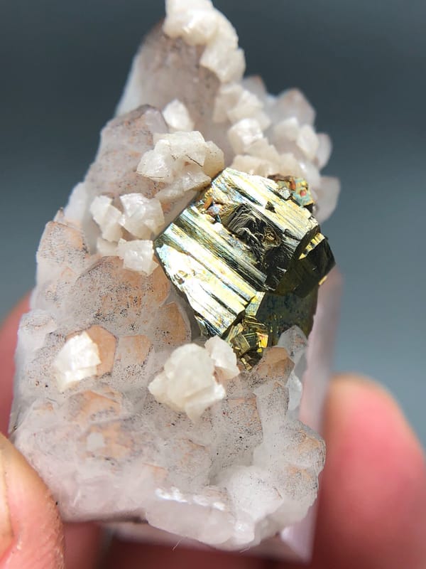 Pyrite from Jiangxi, China, individual mineral specimen view 2