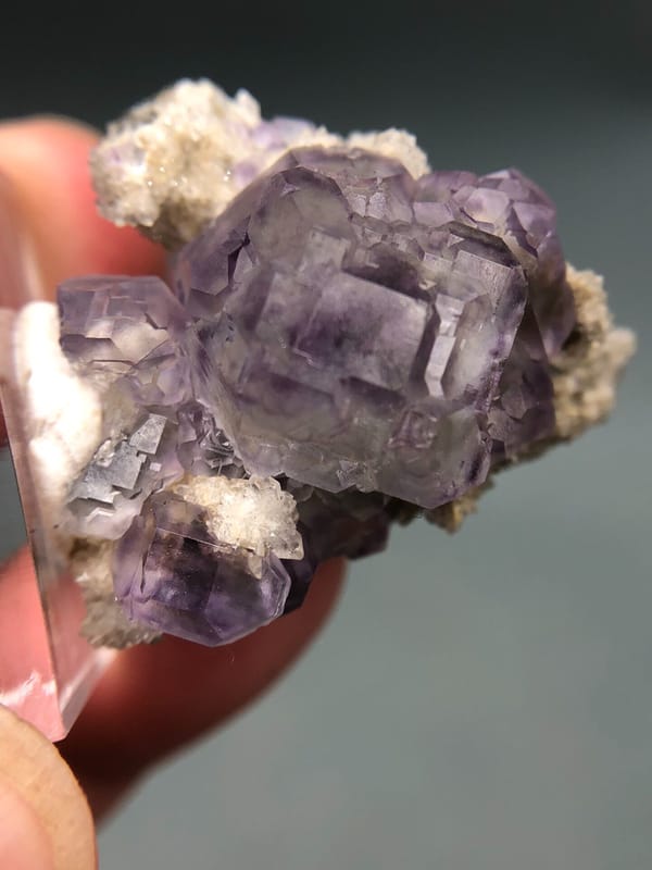 Fluorite from Fujian, China, individual mineral specimen view 4