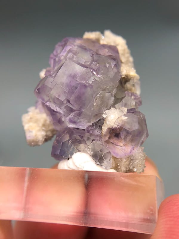 Fluorite from Fujian, China, individual mineral specimen view 5