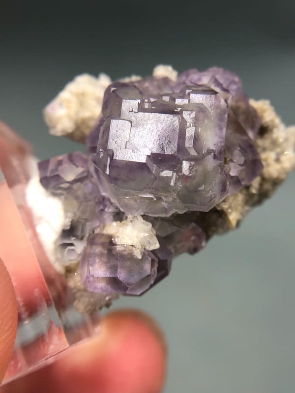 Fluorite from Fujian, China, individual mineral specimen view 7
