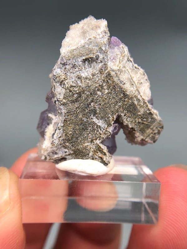 Fluorite from Fujian, China, individual mineral specimen view 8