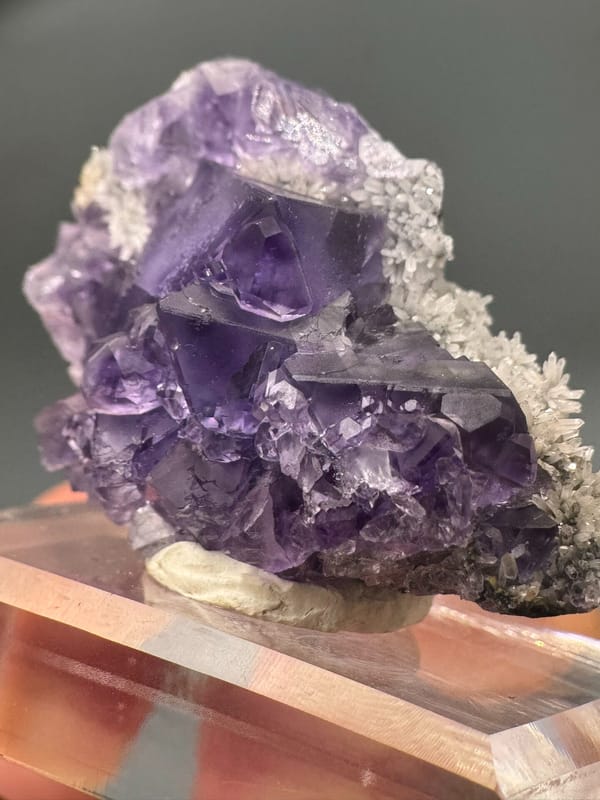 Fluorite from Fujian, China, individual mineral specimen view 5