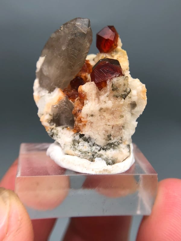 Spessartine from Fujian, China, individual mineral specimen view 1