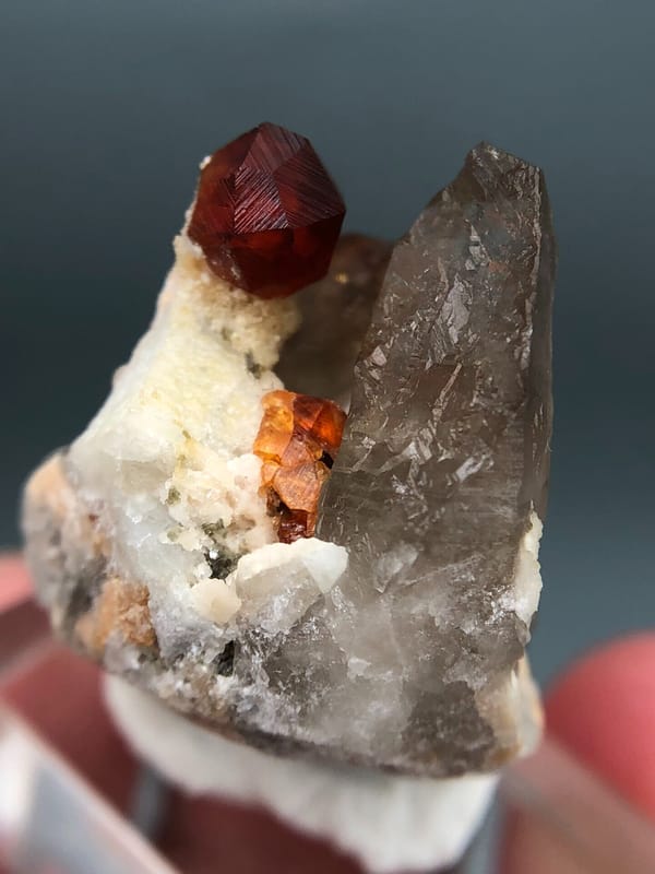 Spessartine from Fujian, China, individual mineral specimen view 3