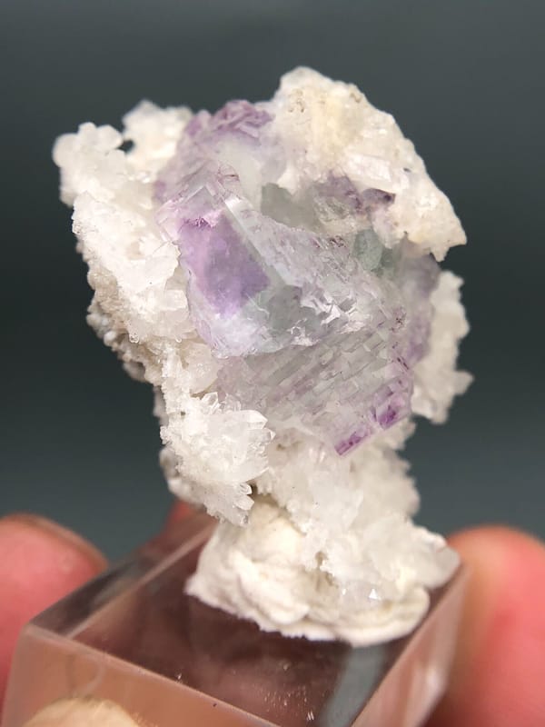 Fluorite from Shangbao Mine, Leiyang, Hunan, China, individual mineral specimen view 3