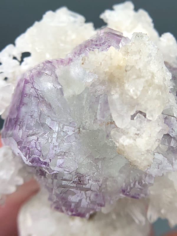 Fluorite from Shangbao Mine, Leiyang, Hunan, China, individual mineral specimen view 4