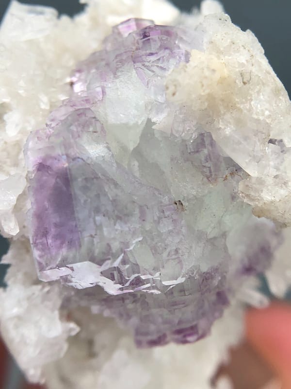 Fluorite from Shangbao Mine, Leiyang, Hunan, China, individual mineral specimen view 5