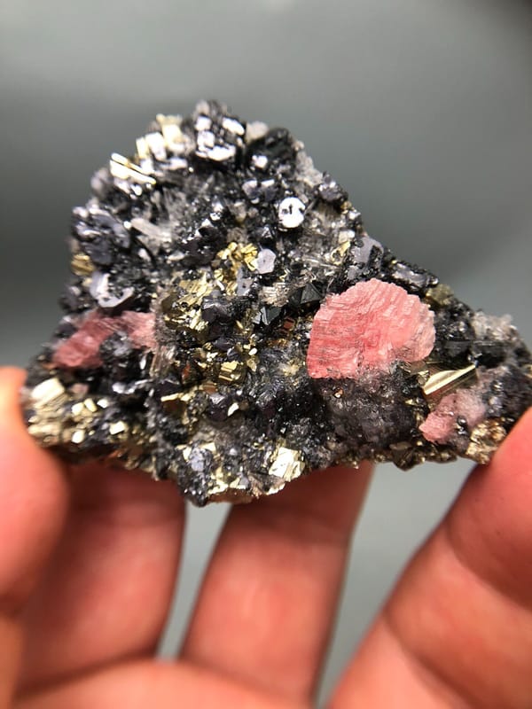 Rhodochrosite from Wuzhou, Guangxi, China, individual mineral specimen view 5