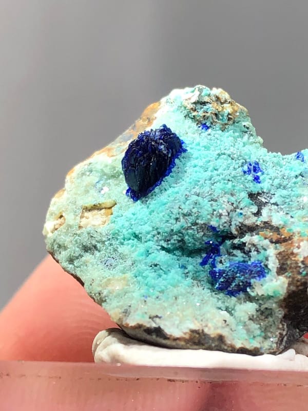 Azurite from Yunnan, China, individual mineral specimen view 5