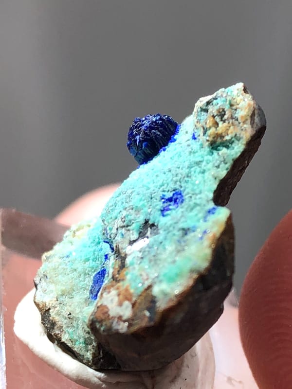 Azurite from Yunnan, China, individual mineral specimen view 6