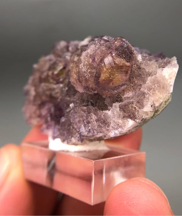 Fluorite from Liaoning, China, individual mineral specimen view 2
