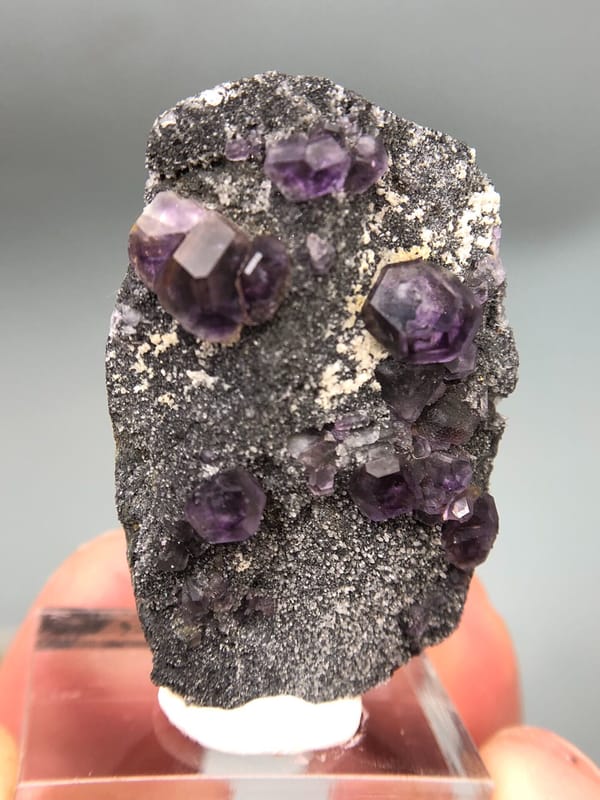 Fluorite from Fujian, China, individual mineral specimen view 2
