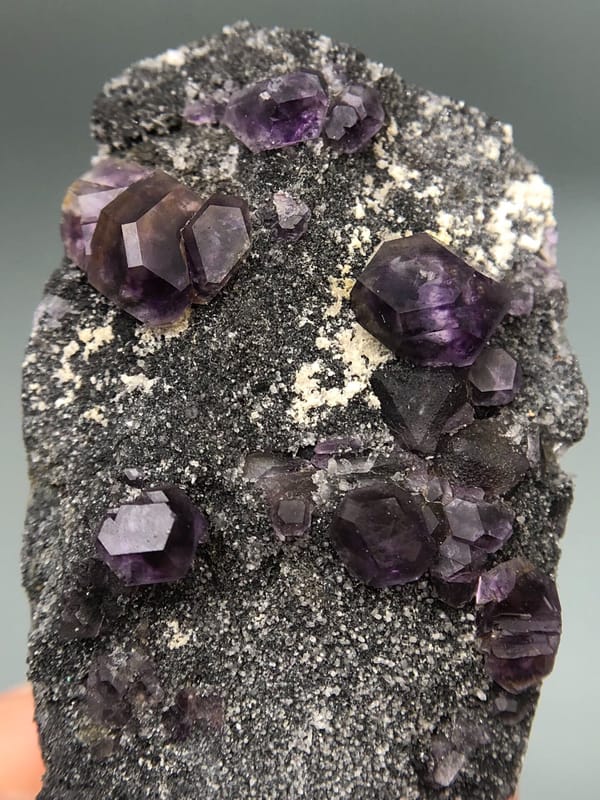Fluorite from Fujian, China, individual mineral specimen view 3