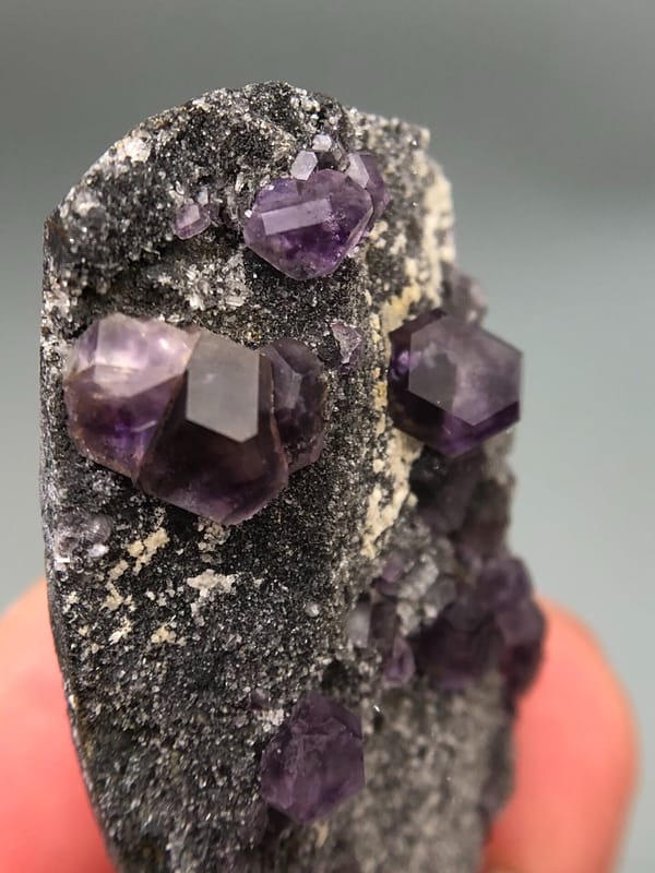 Fluorite from Fujian, China, individual mineral specimen view 6