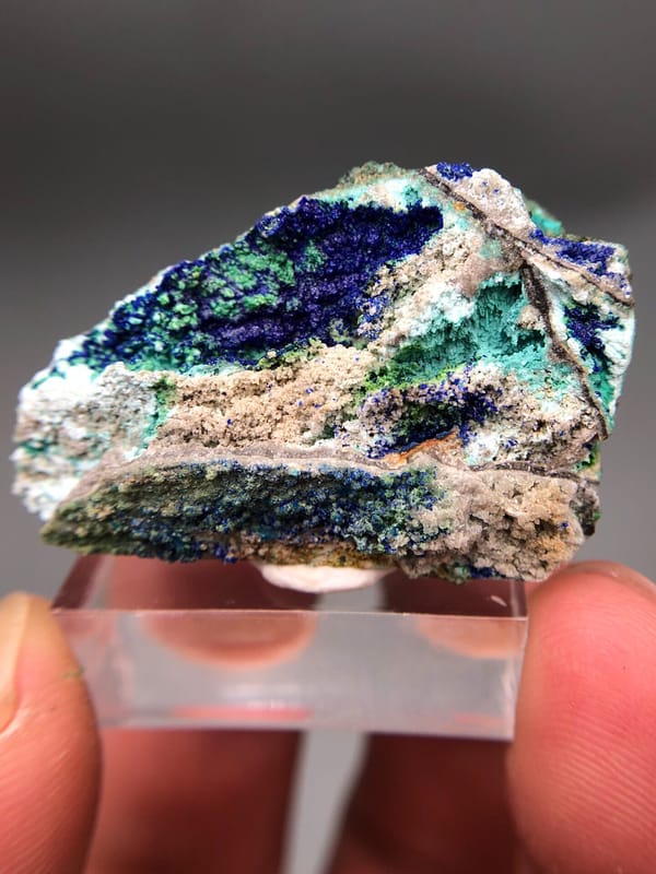 Azurite from Yunnan, China, individual mineral specimen view 1