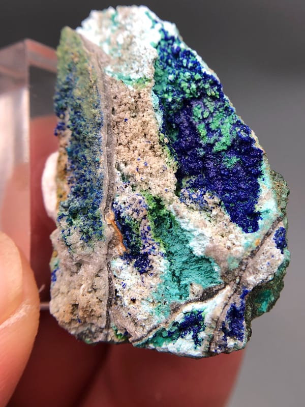 Azurite from Yunnan, China, individual mineral specimen view 5