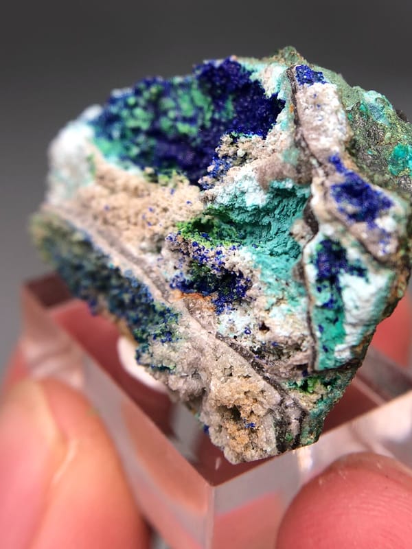 Azurite from Yunnan, China, individual mineral specimen view 6