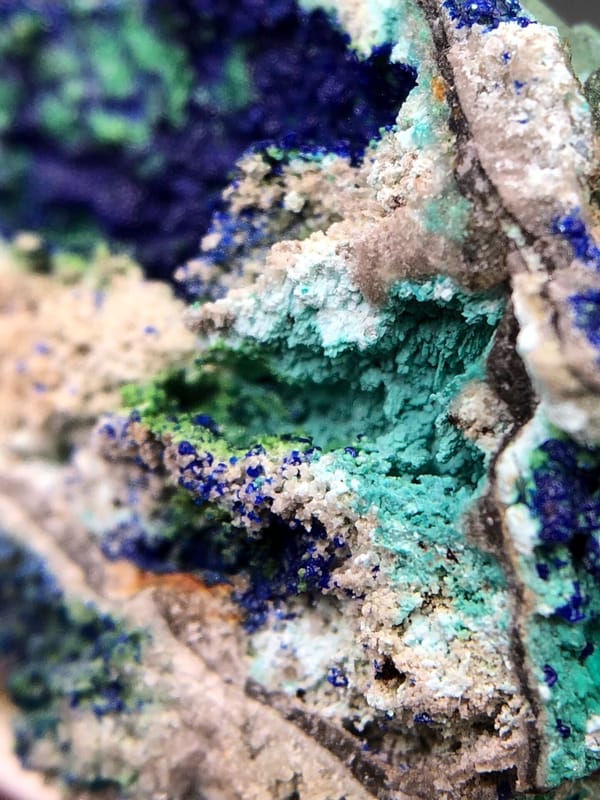 Azurite from Yunnan, China, individual mineral specimen view 7