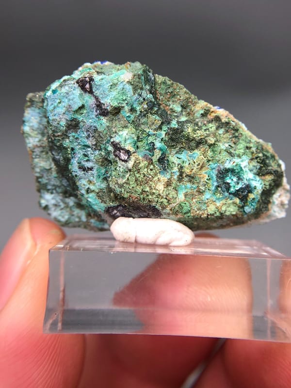 Azurite from Yunnan, China, individual mineral specimen view 8