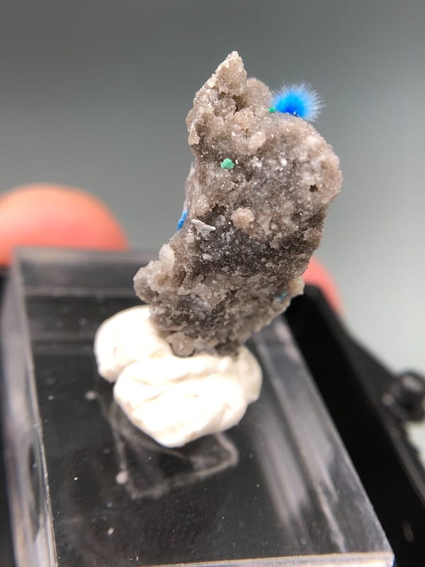 Cyanotrichite (source-recorded) from Guizhou, China, individual mineral specimen view 4