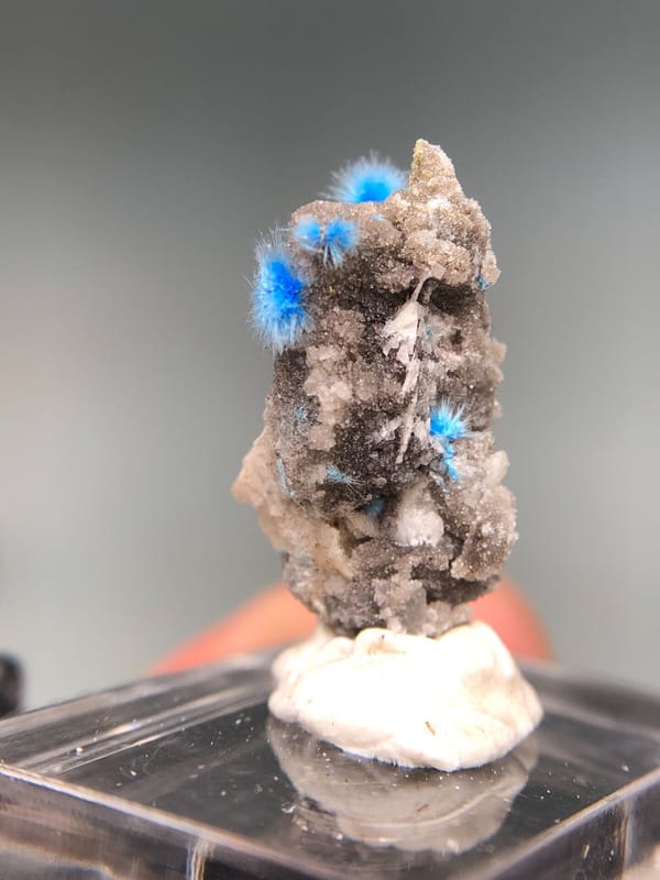 Cyanotrichite (source-recorded) from Guizhou, China, individual mineral specimen view 5