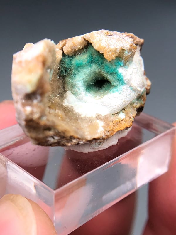 Unverified copper zinc mineral from Yunnan, China, individual mineral specimen view 4