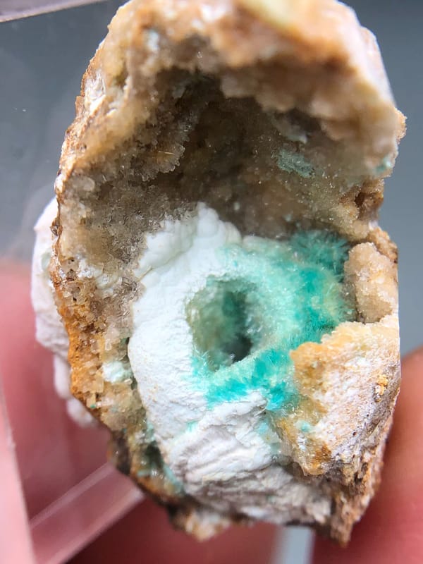 Unverified copper zinc mineral from Yunnan, China, individual mineral specimen view 5