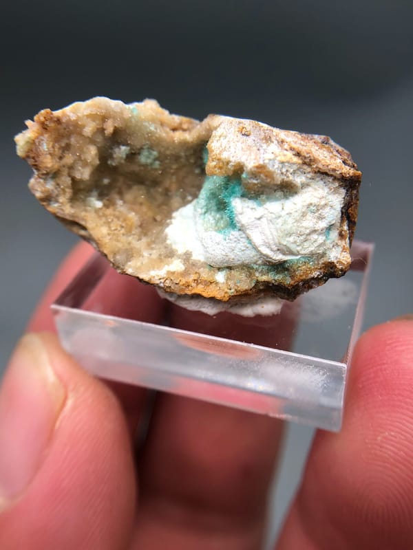 Unverified copper zinc mineral from Yunnan, China, individual mineral specimen view 6