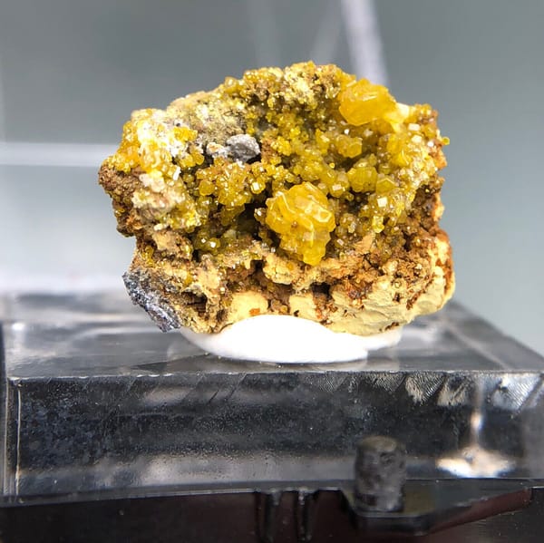 Mimetite from Guangdong, China, individual mineral specimen view 2
