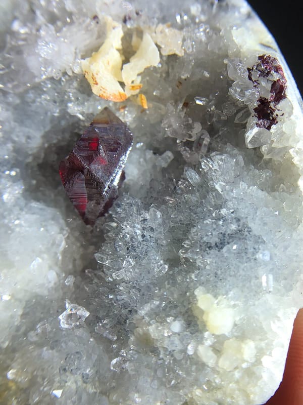Cinnabar from Guizhou, China, individual mineral specimen view 2