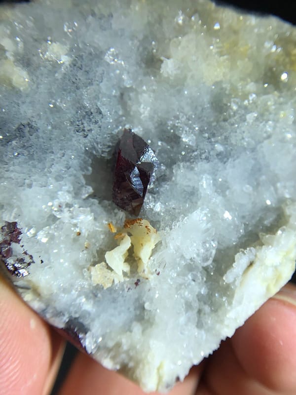 Cinnabar from Guizhou, China, individual mineral specimen view 3