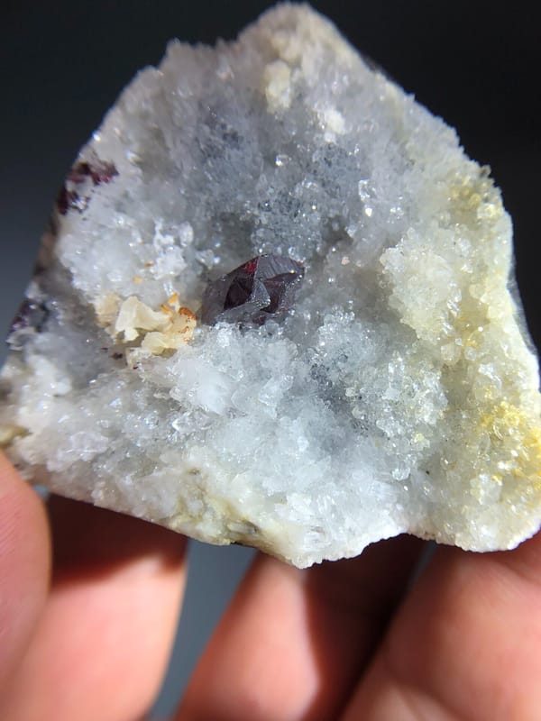 Cinnabar from Guizhou, China, individual mineral specimen view 4