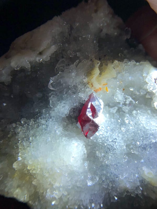 Cinnabar from Guizhou, China, individual mineral specimen view 5