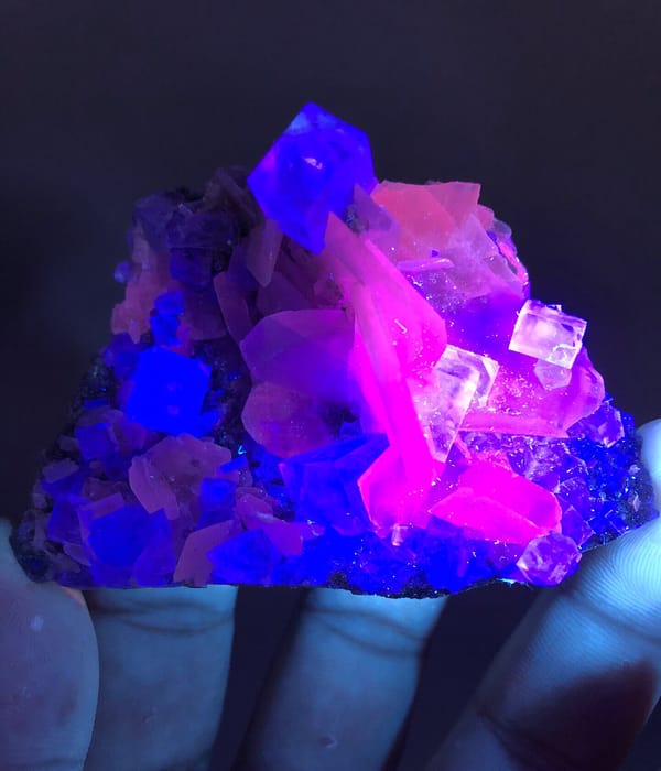 Fluorite from Hunan, China, individual mineral specimen view 1